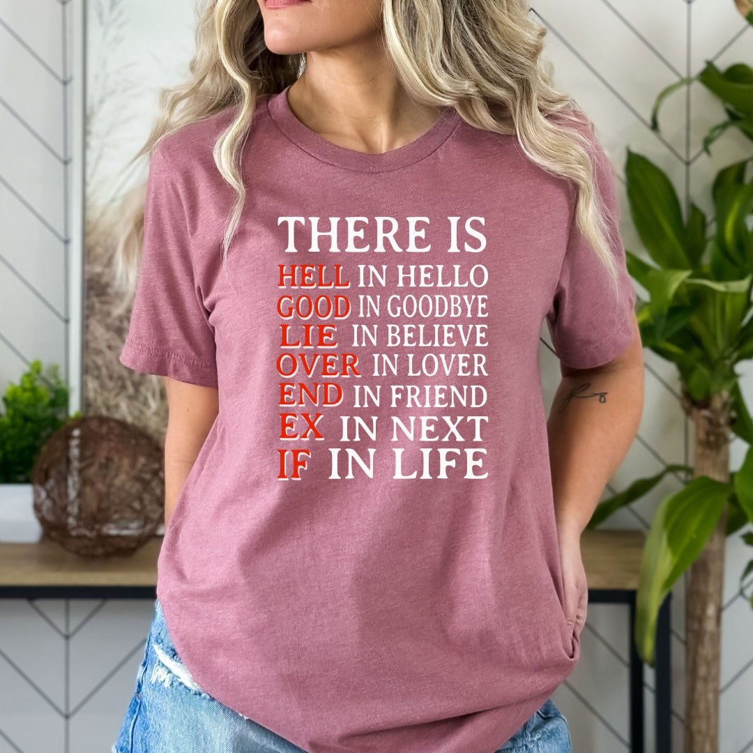 There Is Hell In Hello - Bella Canvas