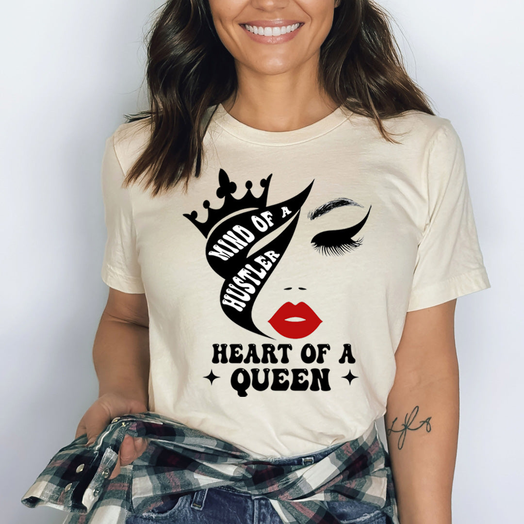 Mind Of Hustler Heart Of Queen - Bella canvas