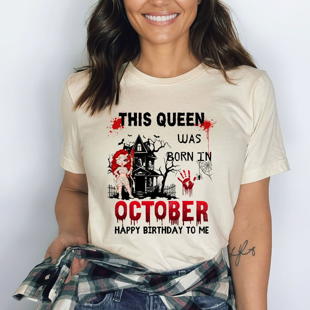 This Queen Was Born In October - Bella canvas