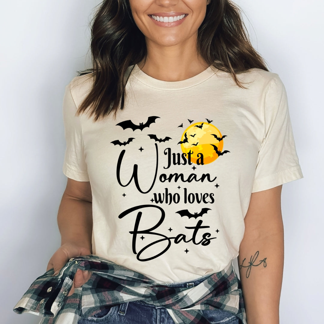 Just A Woman Who Loves Bats - Bella Canvas