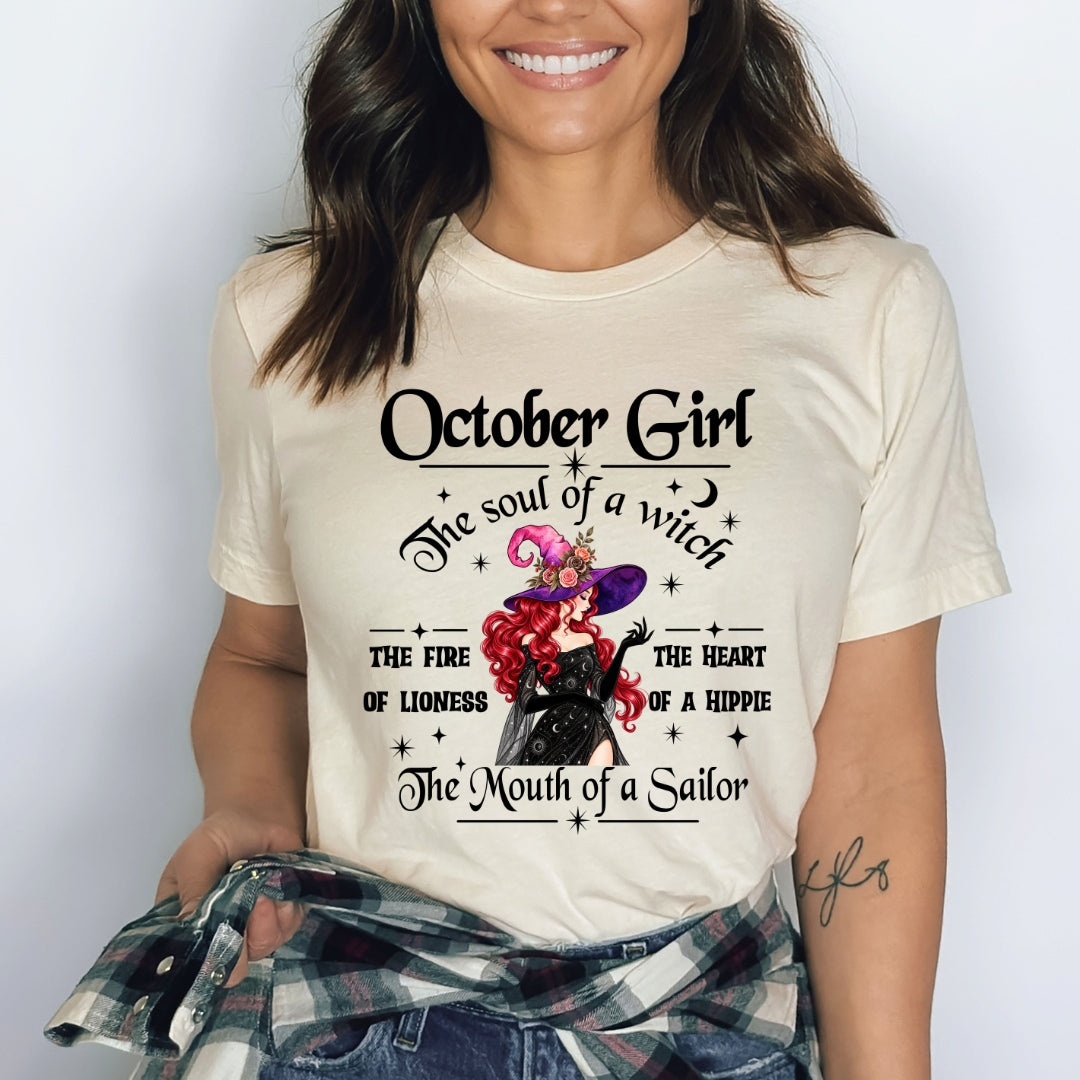 October Girl The Soul Of A Witch - Bella Canvas