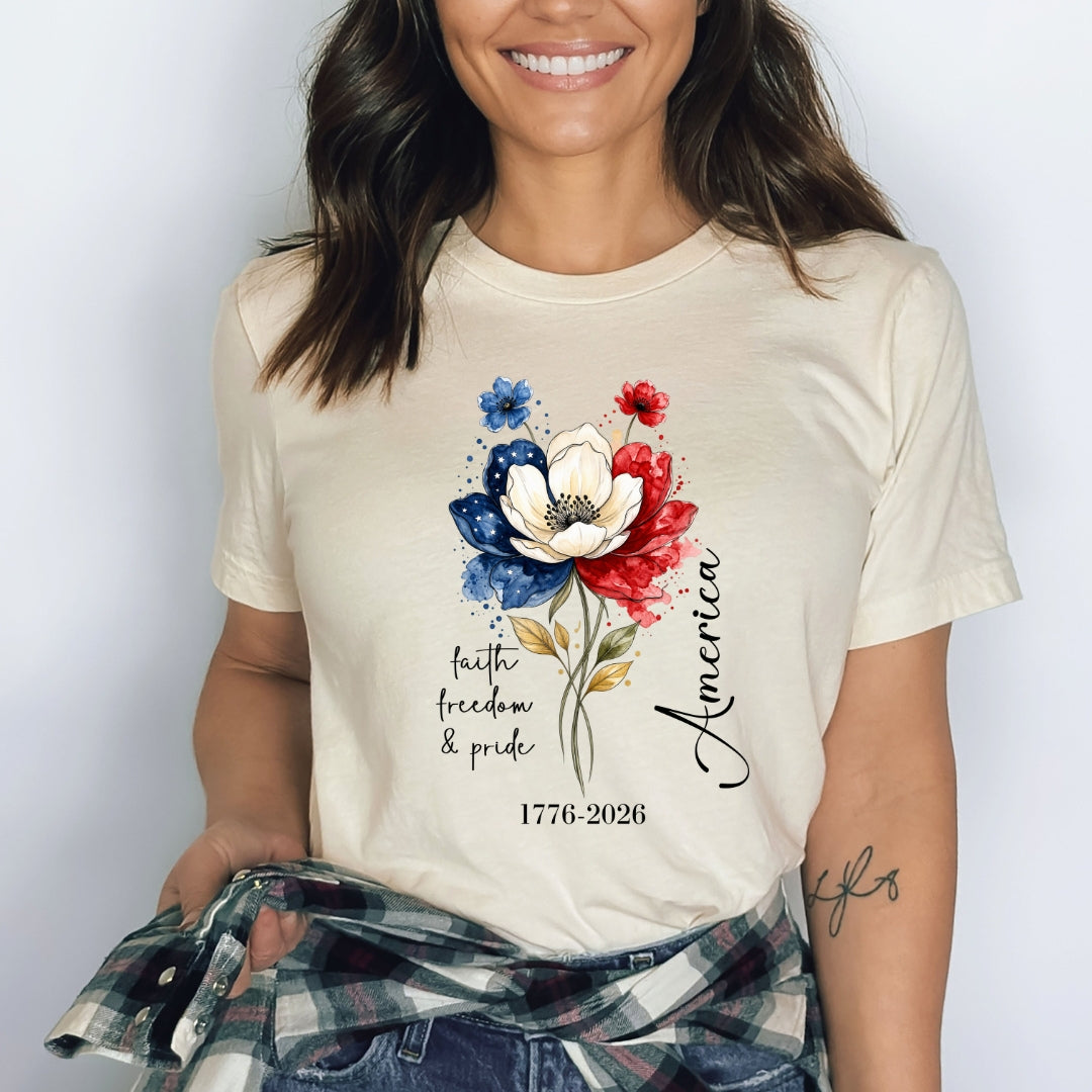Faith Freedom & Pride America - Bella canvas