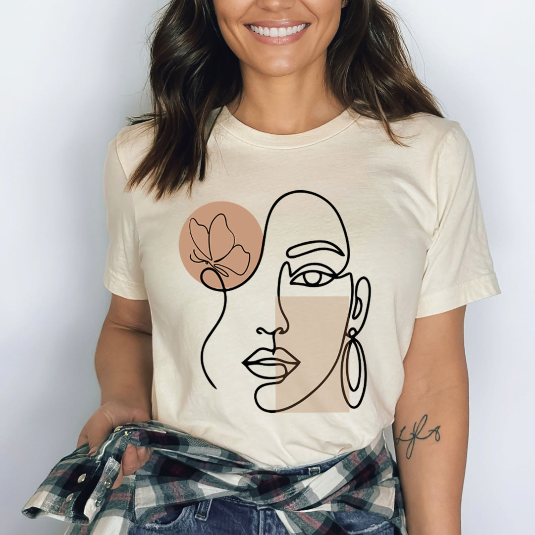 Face Line Woman - Bella canvas