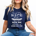 Sorry My Nice Button Is Out Of Order - Bella canvas
