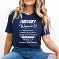 January Women Born To Inspire And Shine - Bella Canvas