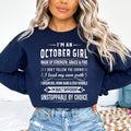 October Girl Unstoppable By Choice - Sweatshirt & Hoodie - Cozy & Soft