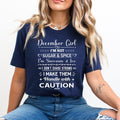 December Girl Handle With Caution - Bella Canvas