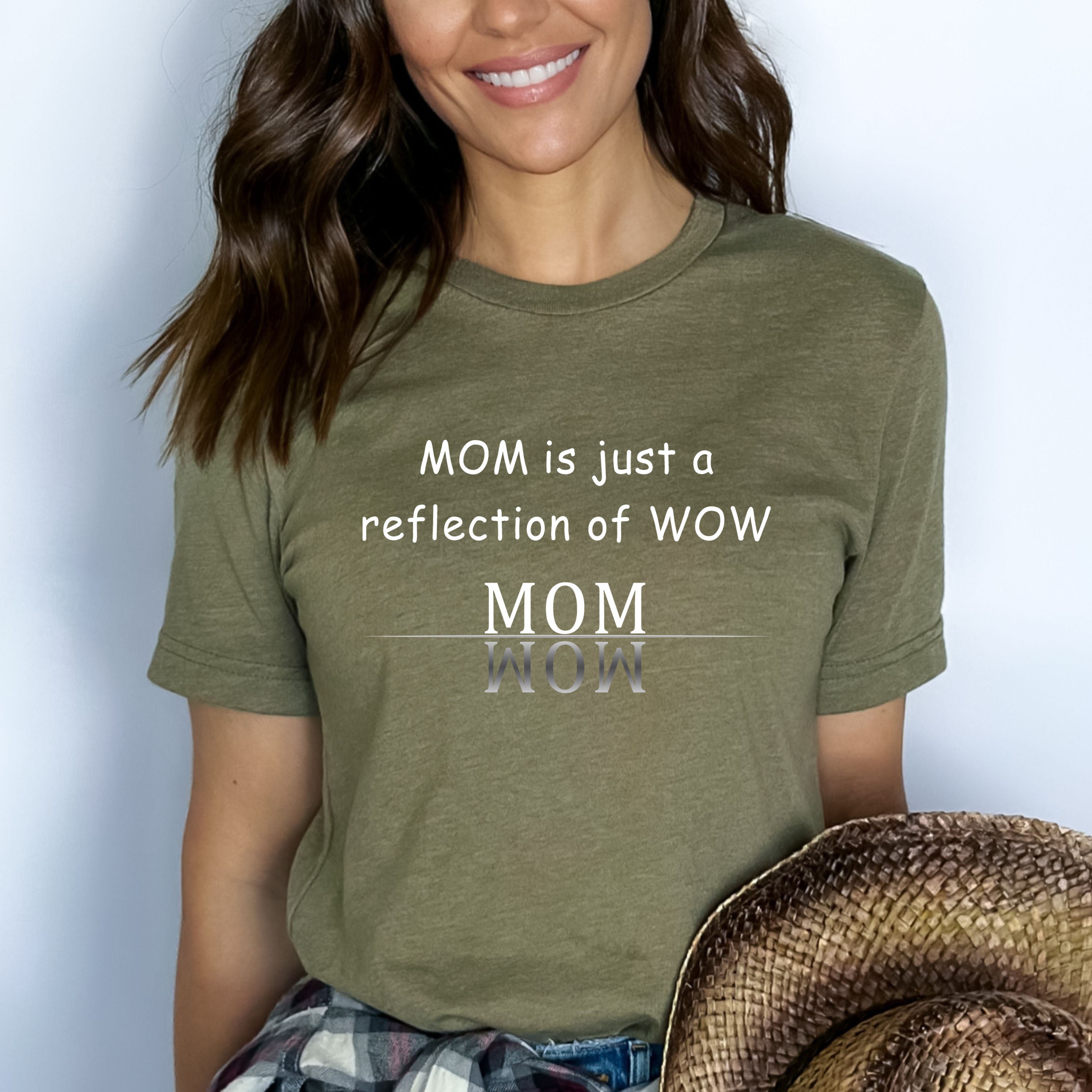 Mom Is Just A Reflection Of Wow- Bella canvas