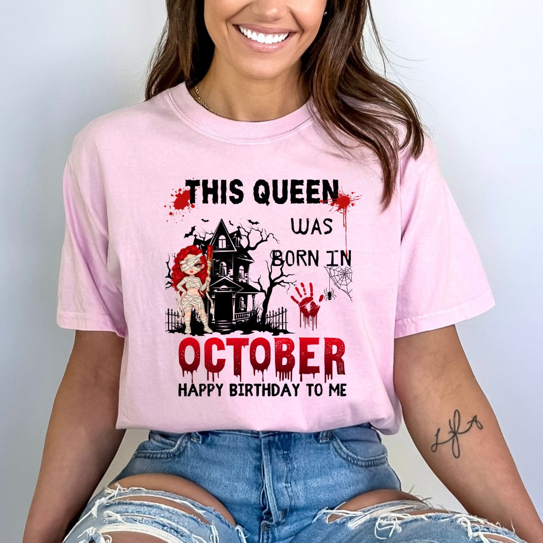 This Queen Was Born In October - Bella canvas