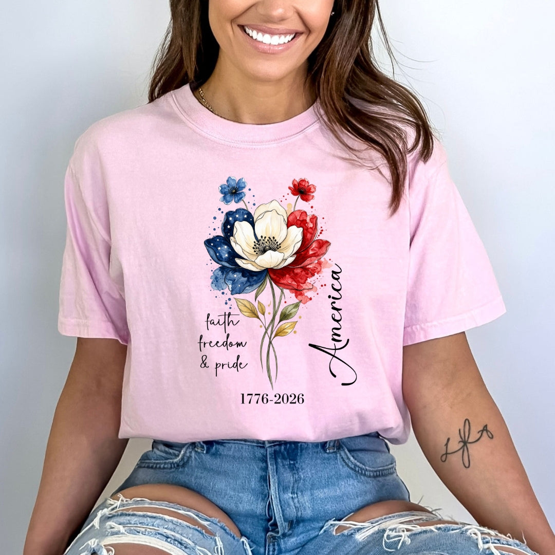 Faith Freedom & Pride America - Bella canvas