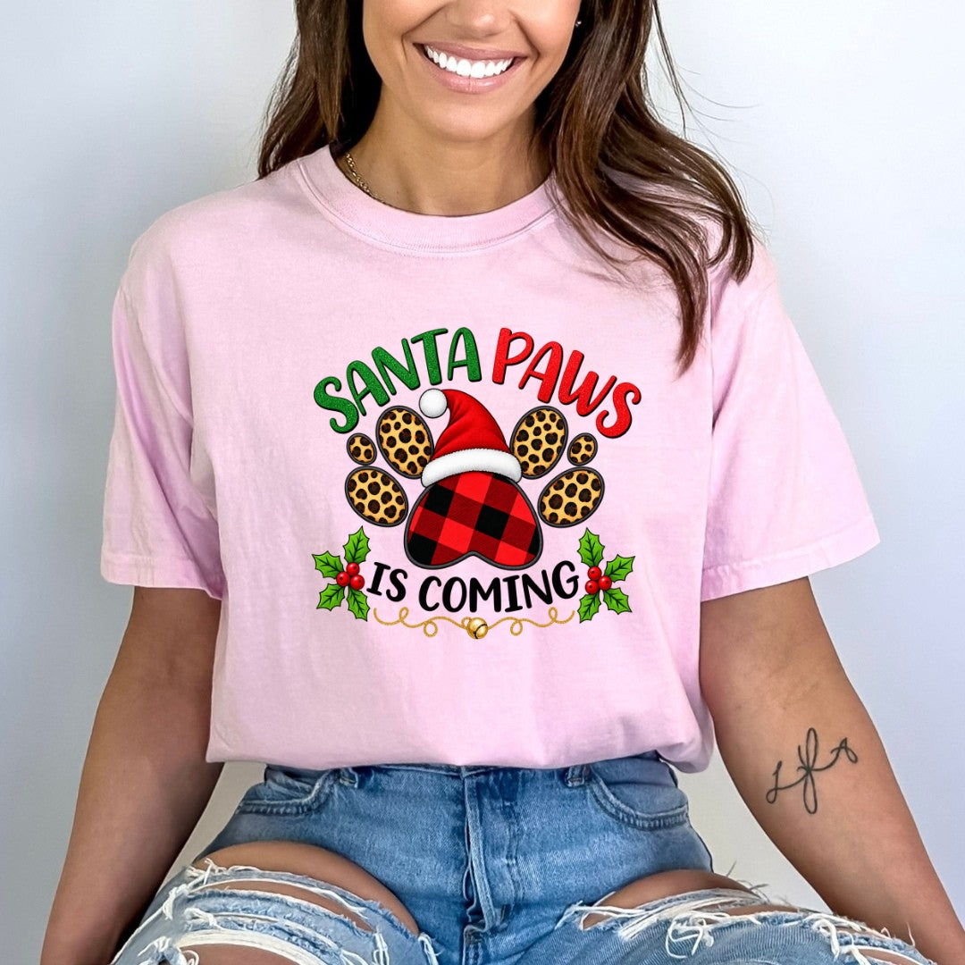 Santa Paws Is Coming - Bella canvas