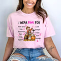 I Wear Pink For Never Give Up - Bella Canvas
