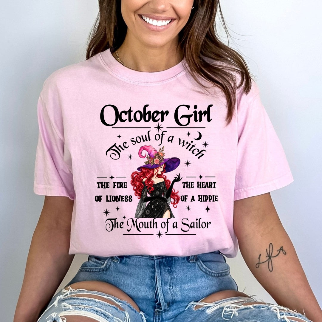 October Girl The Soul Of A Witch - Bella Canvas