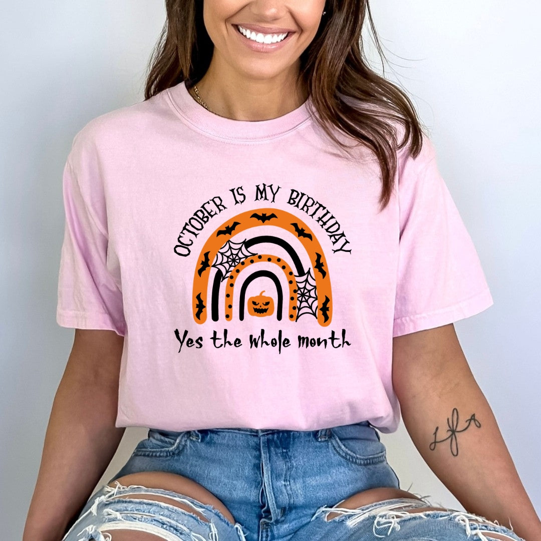 October Is My Birthday (Halloween) - Bella canvas