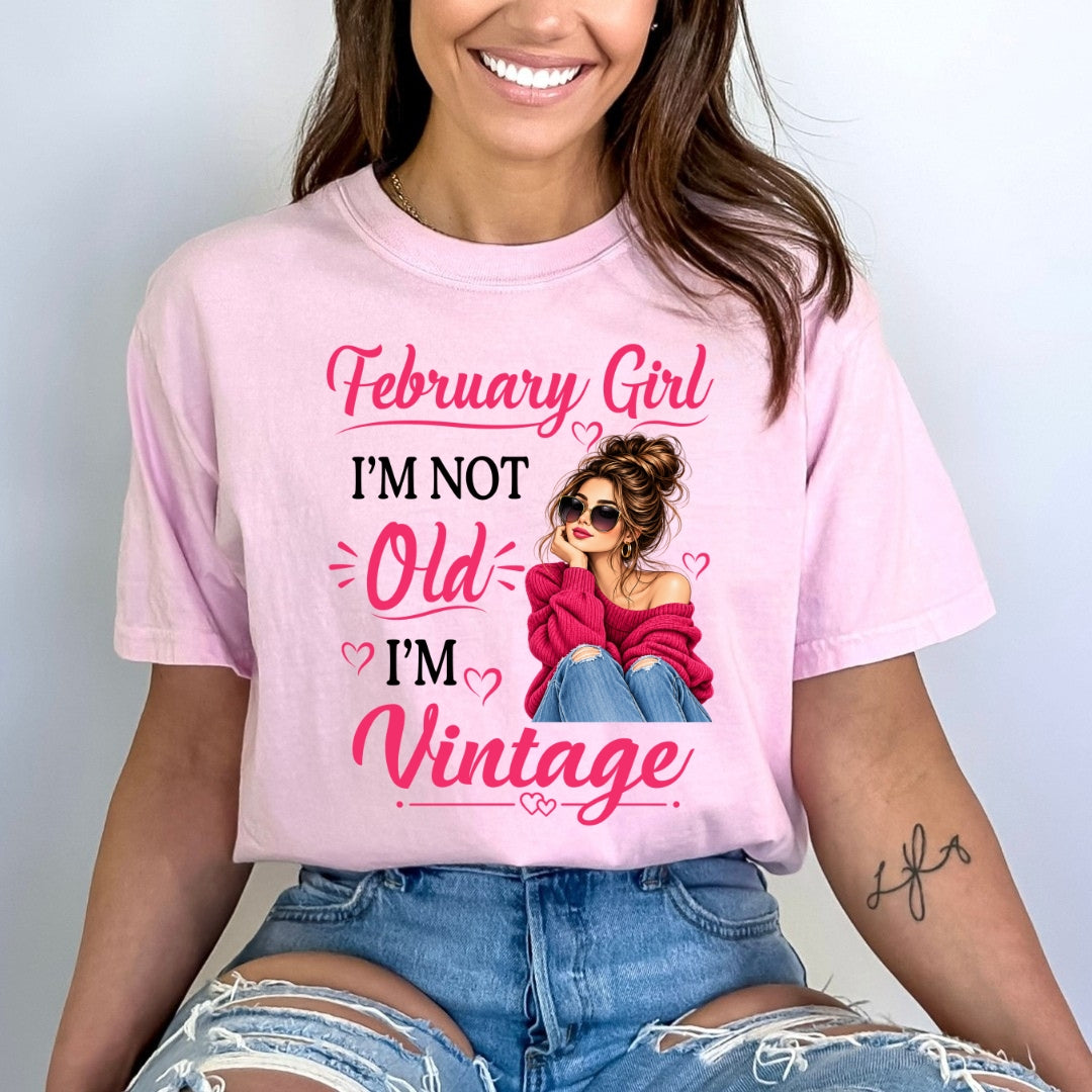 February Girl Vintage - Bella Canvas