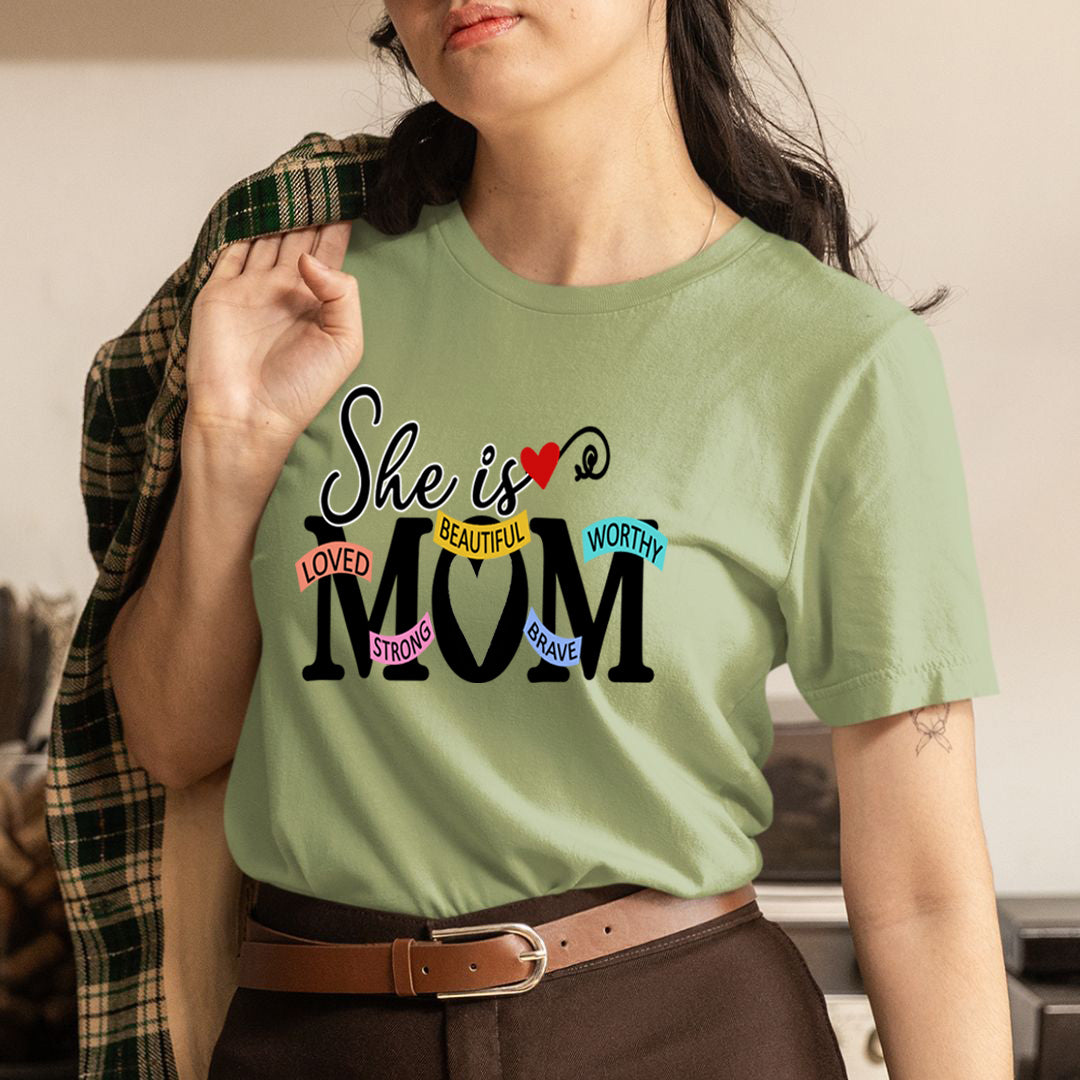 She Is Beautiful Strong Mom - Unisex T-Shirt