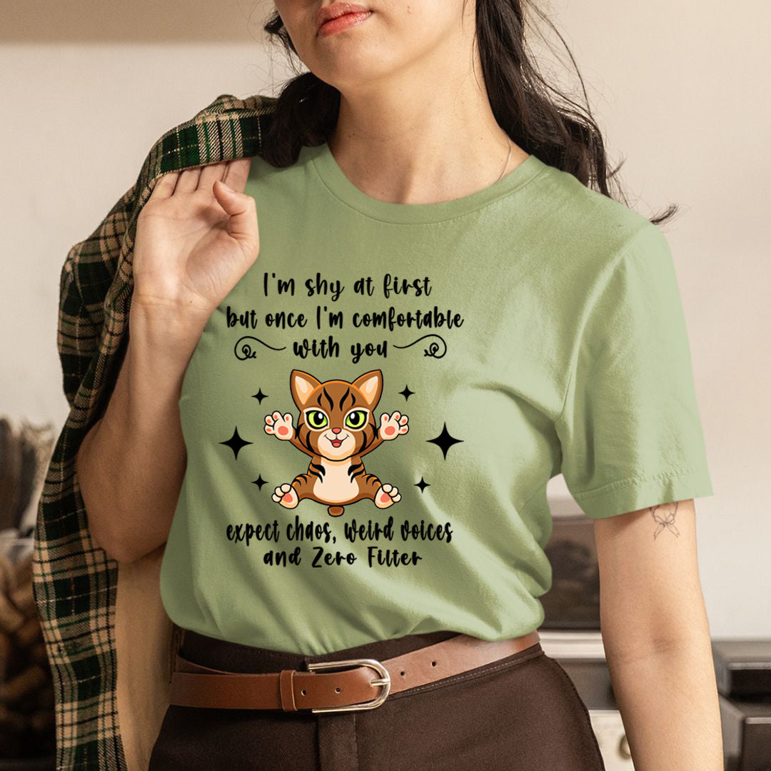 Shy At First but Once Comfortable Zero Filter - Unisex T-Shirt
