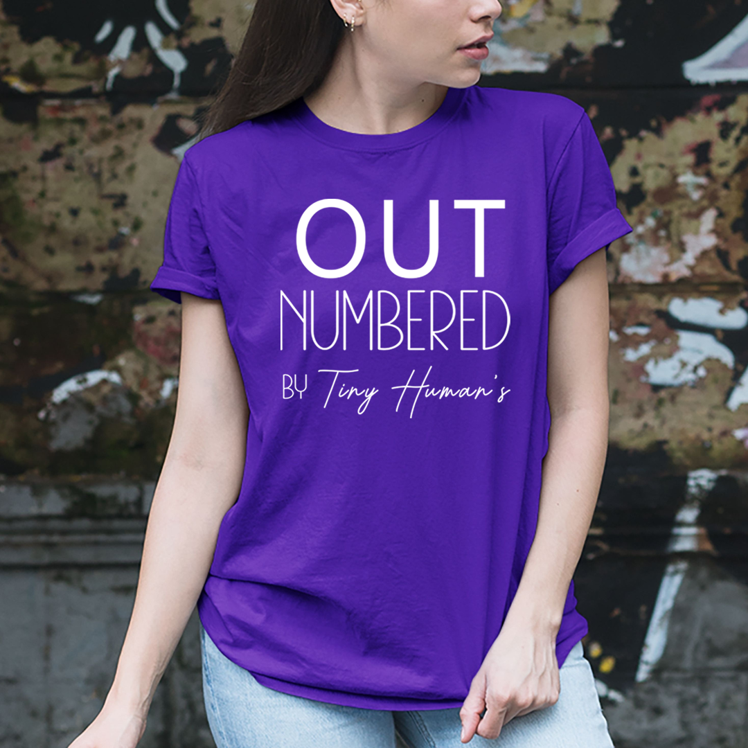 Out Numbered by Tinny Human's - Unisex T-Shirt
