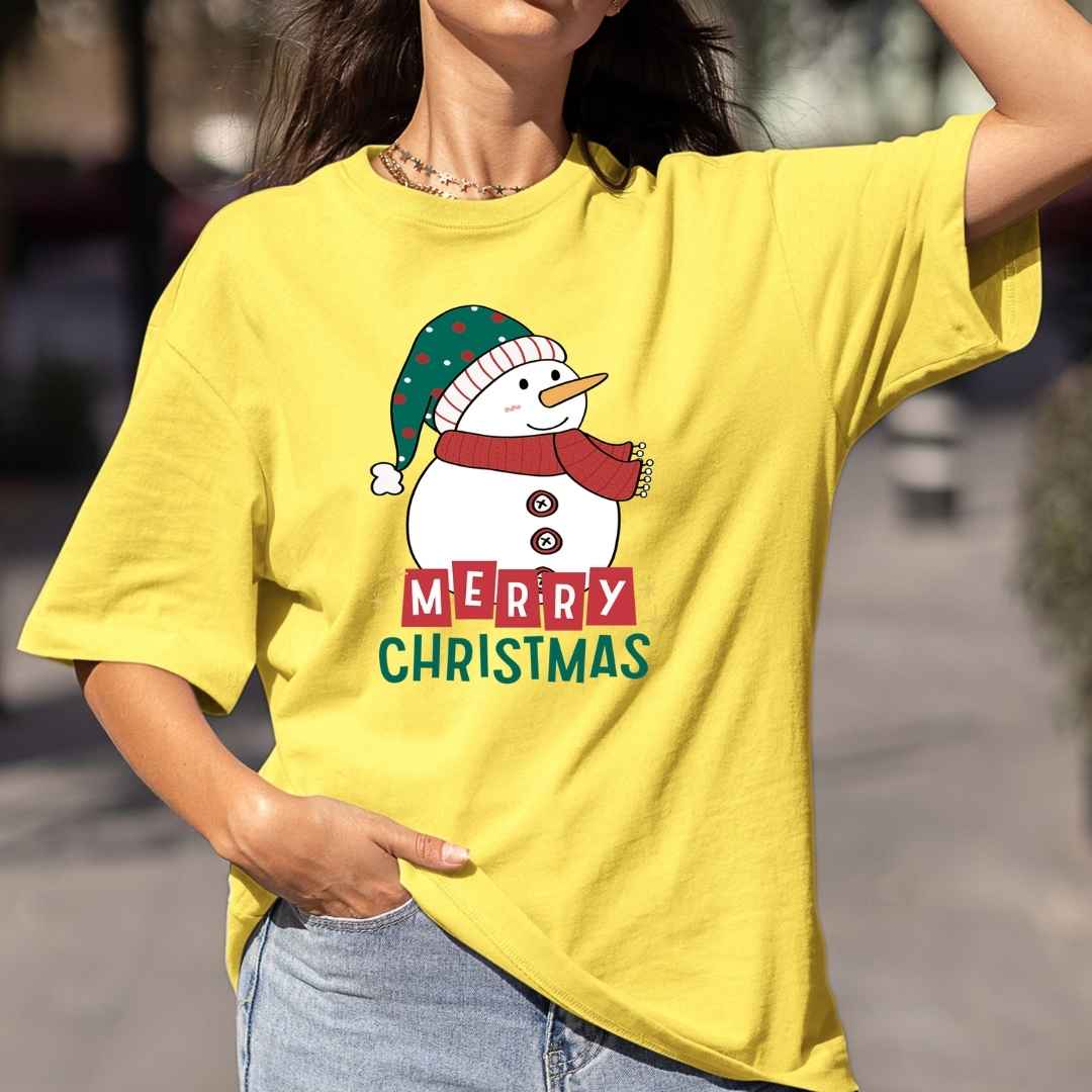 Merry Christmas ( Snowman ) - Bella Canvas