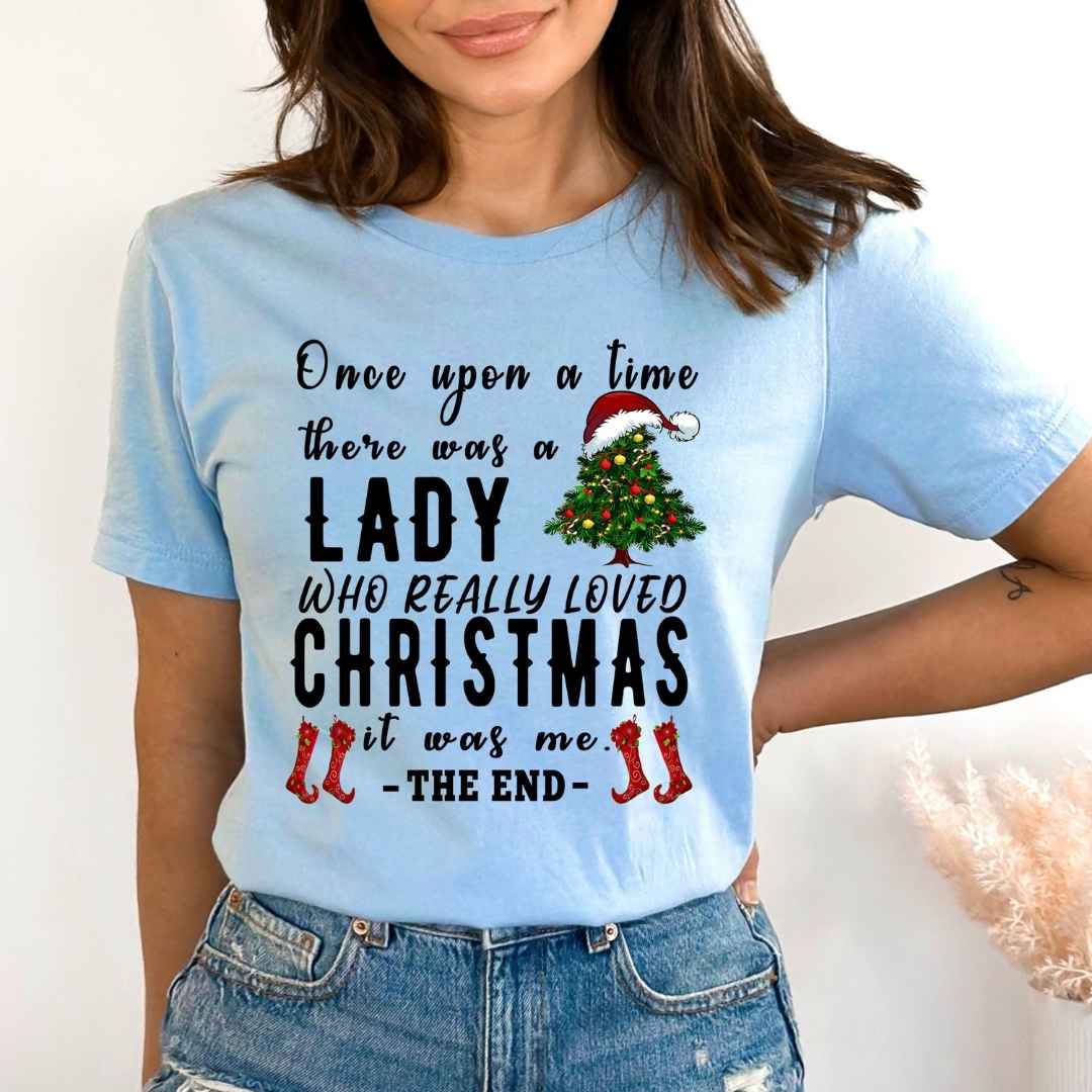 A Lady Who Really Loved Christmas - Bella Canvas