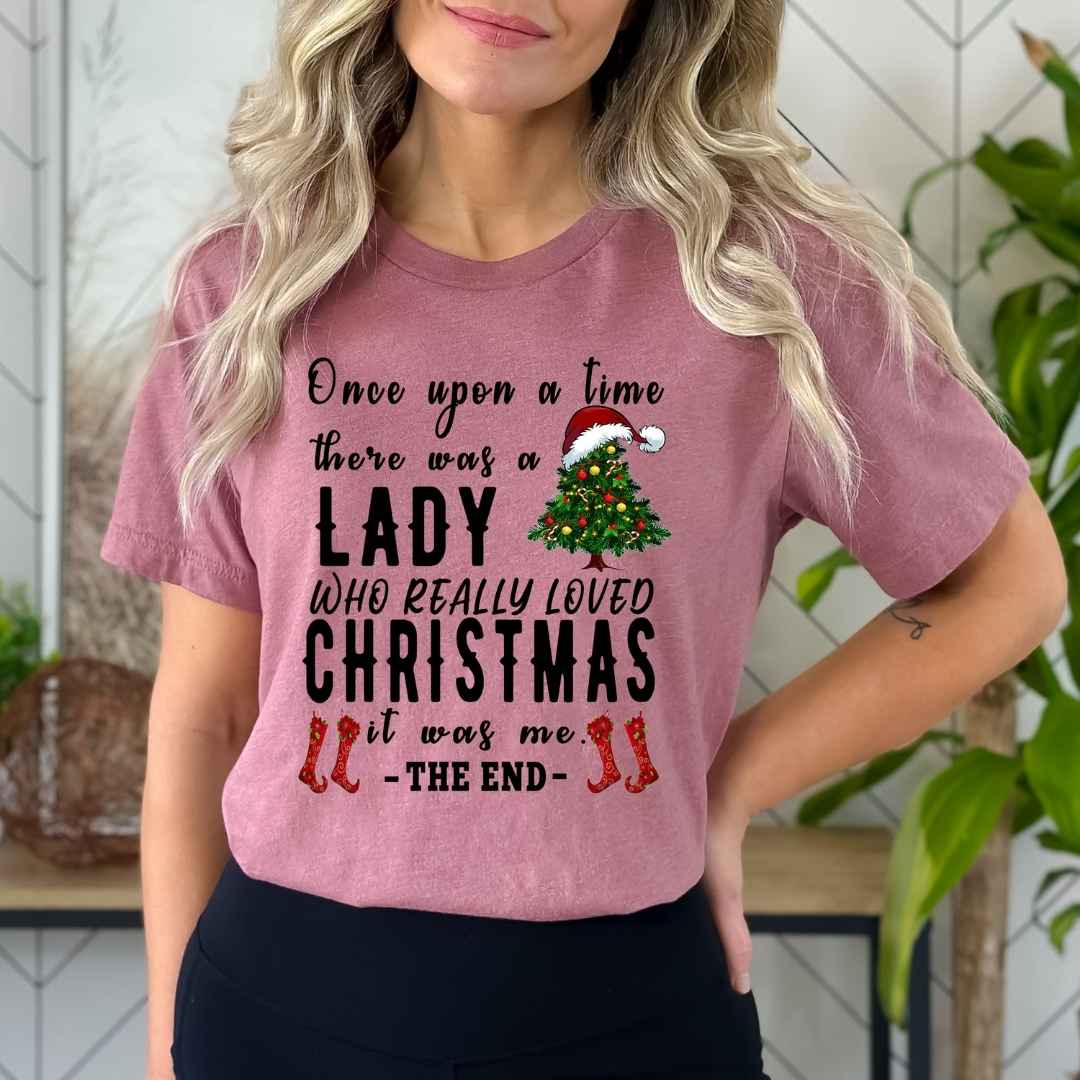 A Lady Who Really Loved Christmas - Bella Canvas
