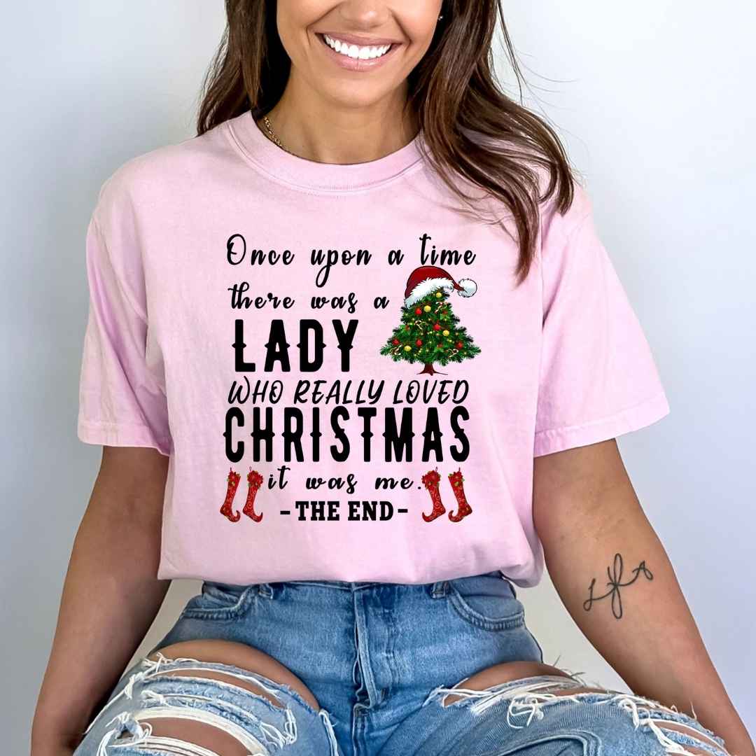 A Lady Who Really Loved Christmas - Bella Canvas