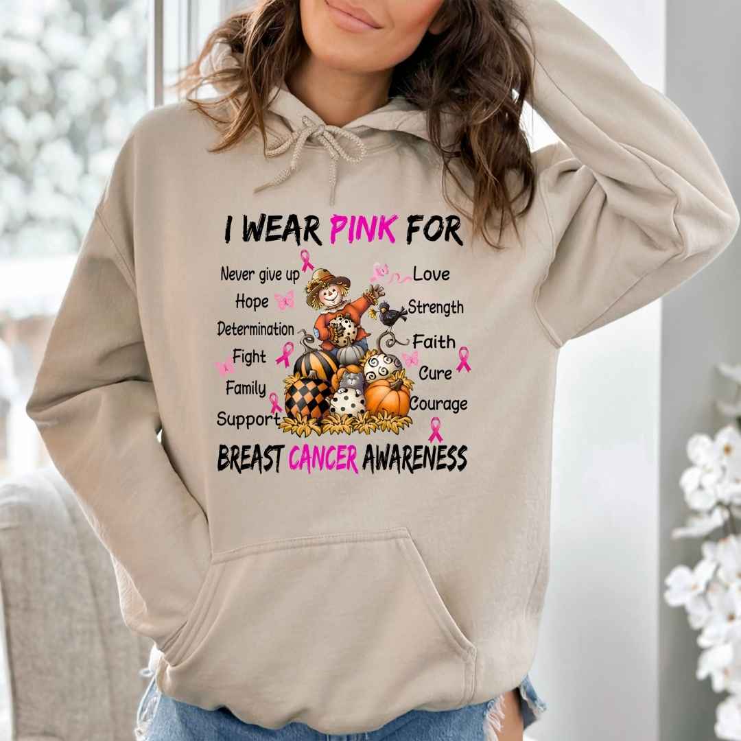 I Wear Pink For Breast Cancer - Hoodie & Sweatshirt