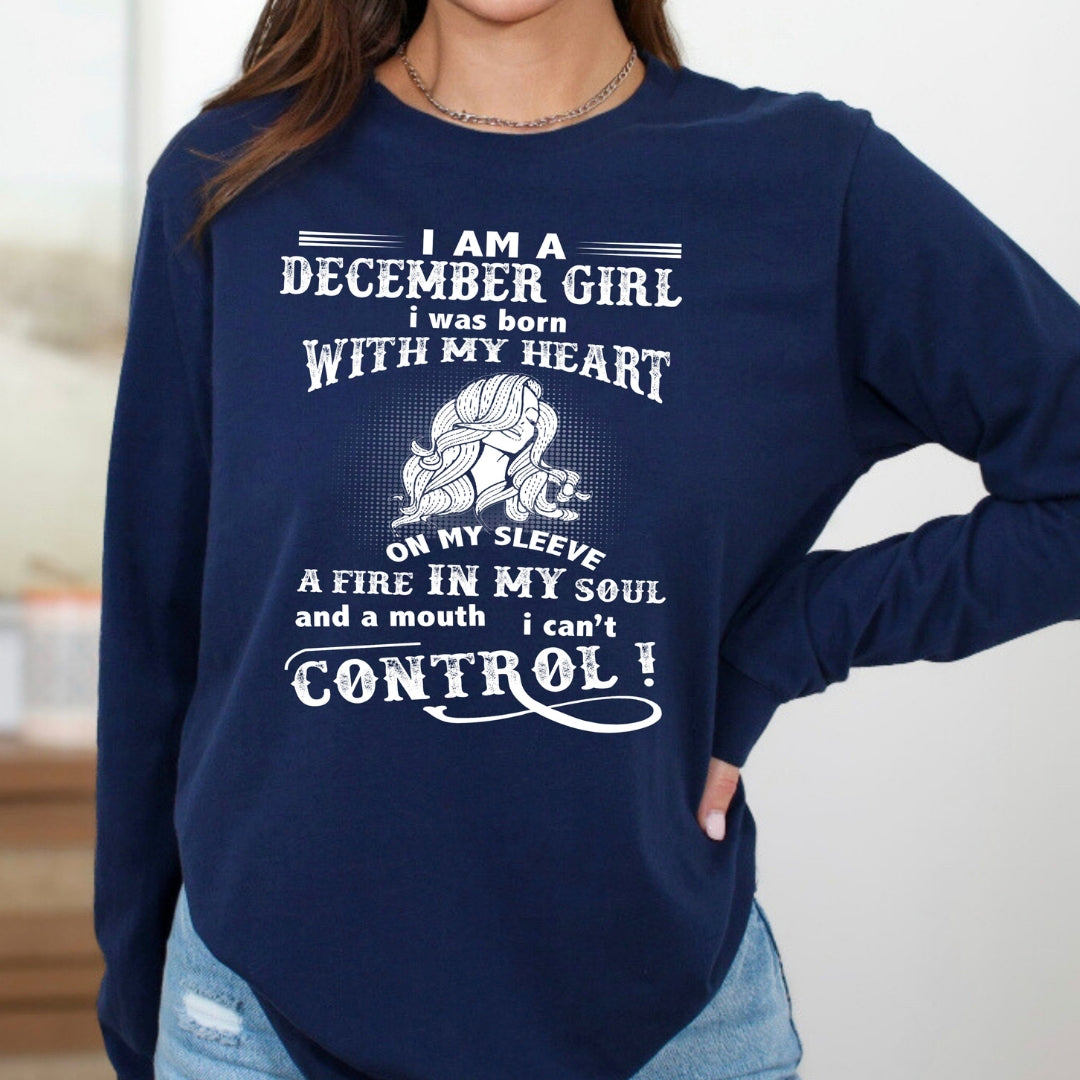 A Fire In My Soul (December Girl) - Long-Sleeve Tee – La Shirt Company