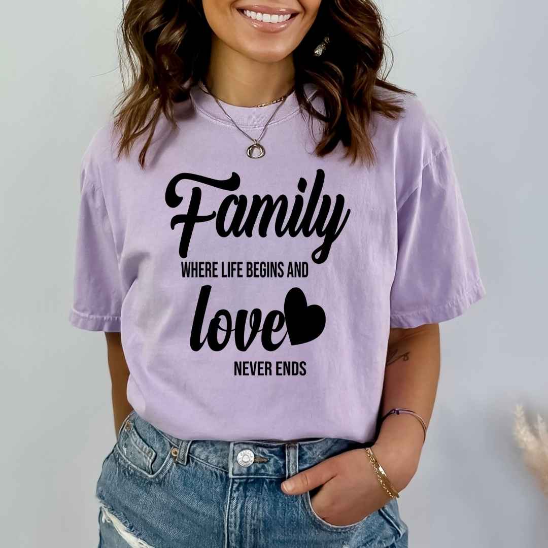 Family Where Life Begins - Bella Canvas