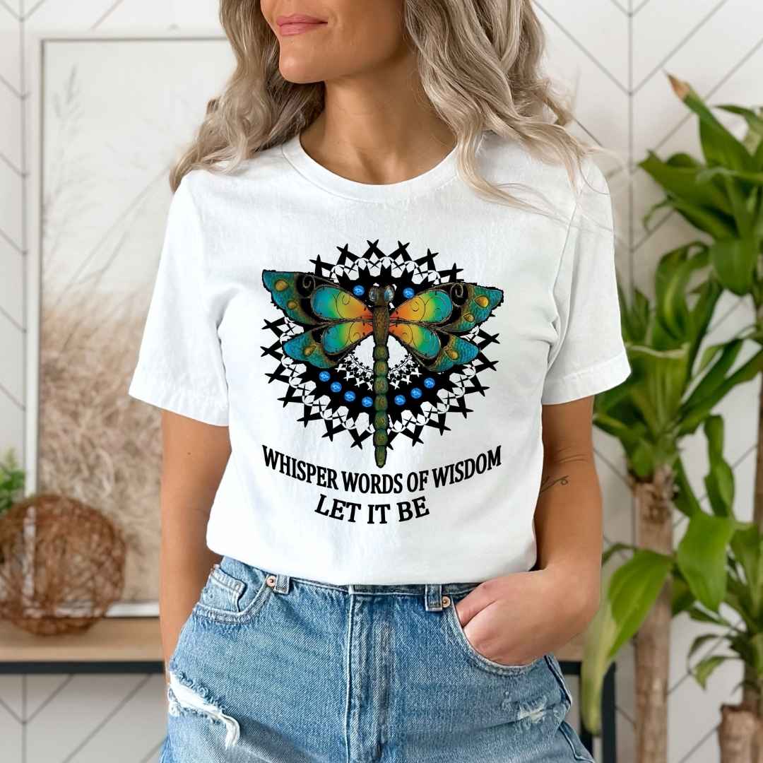 Whisper words of wisdom let it be - Unisex T-Shirt