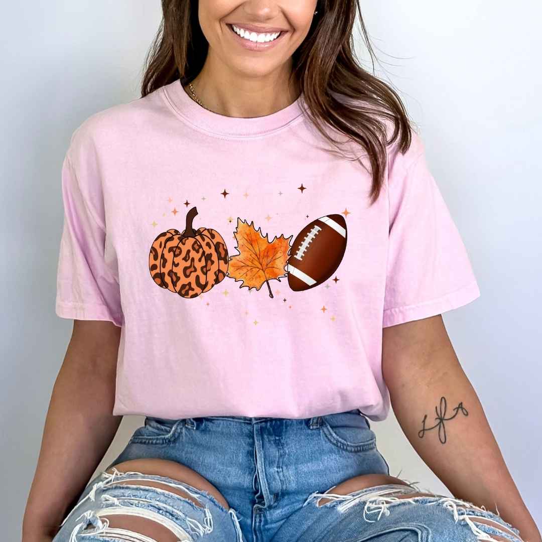 Pumpkin Fall Football - Bella Canvas