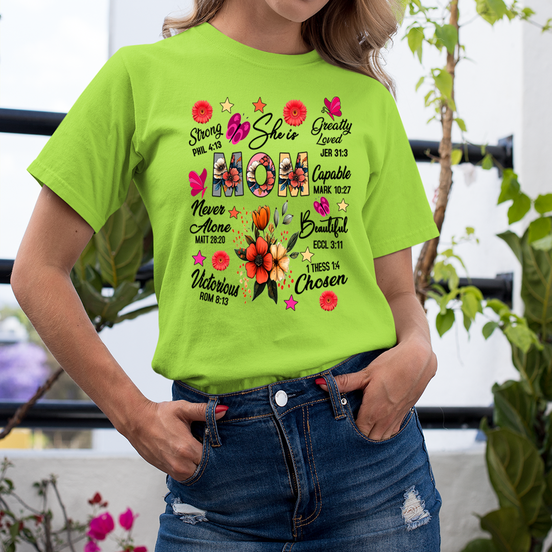 She is Mom Greatly Loved Capable Beautiful - Unisex T-Shirt