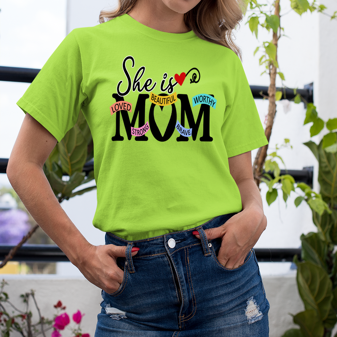 She Is Beautiful Strong Mom - Unisex T-Shirt