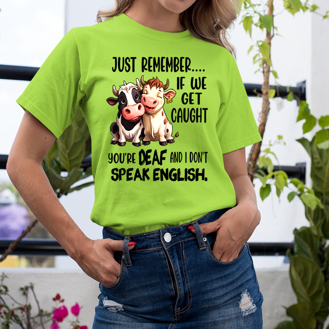 You're DEAF And I don't speak English. T-Shirt