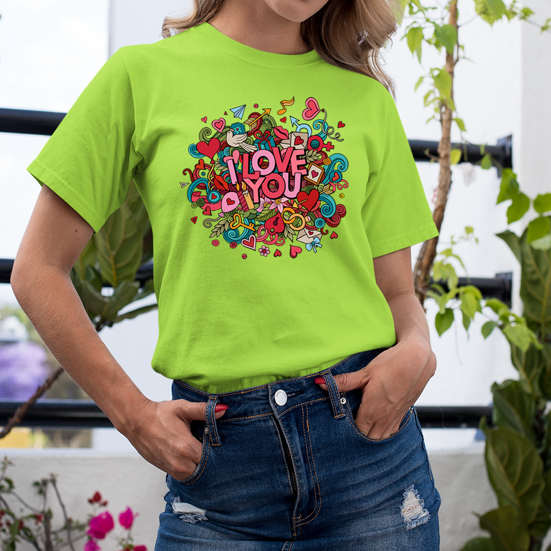 I LOVE YOU NEW (COLORFUL DESIGN) - Unisex T-Shirt