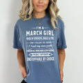 March Girl Unstoppable By Choice - Bella Canvas