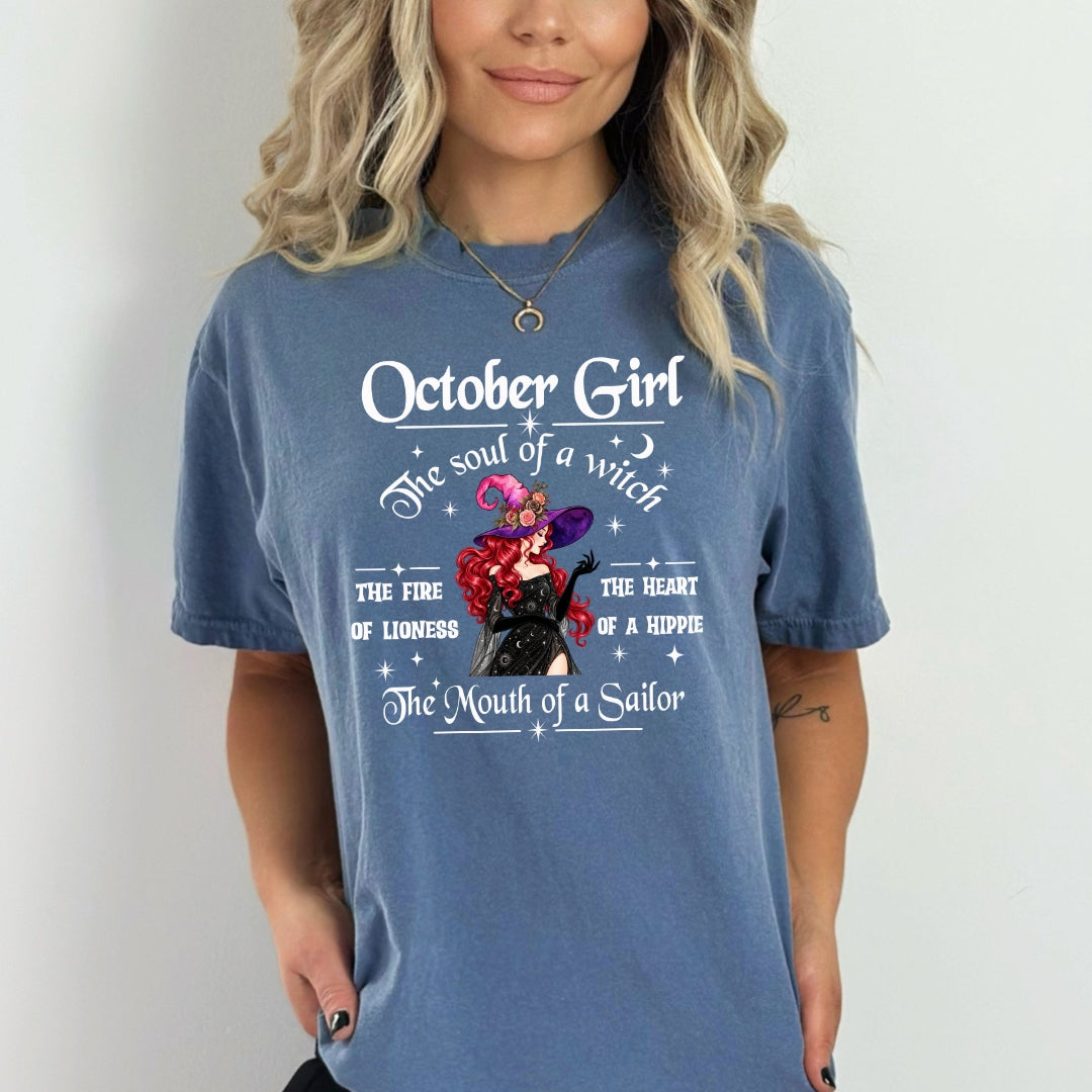 October Girl The Soul Of A Witch - Bella Canvas