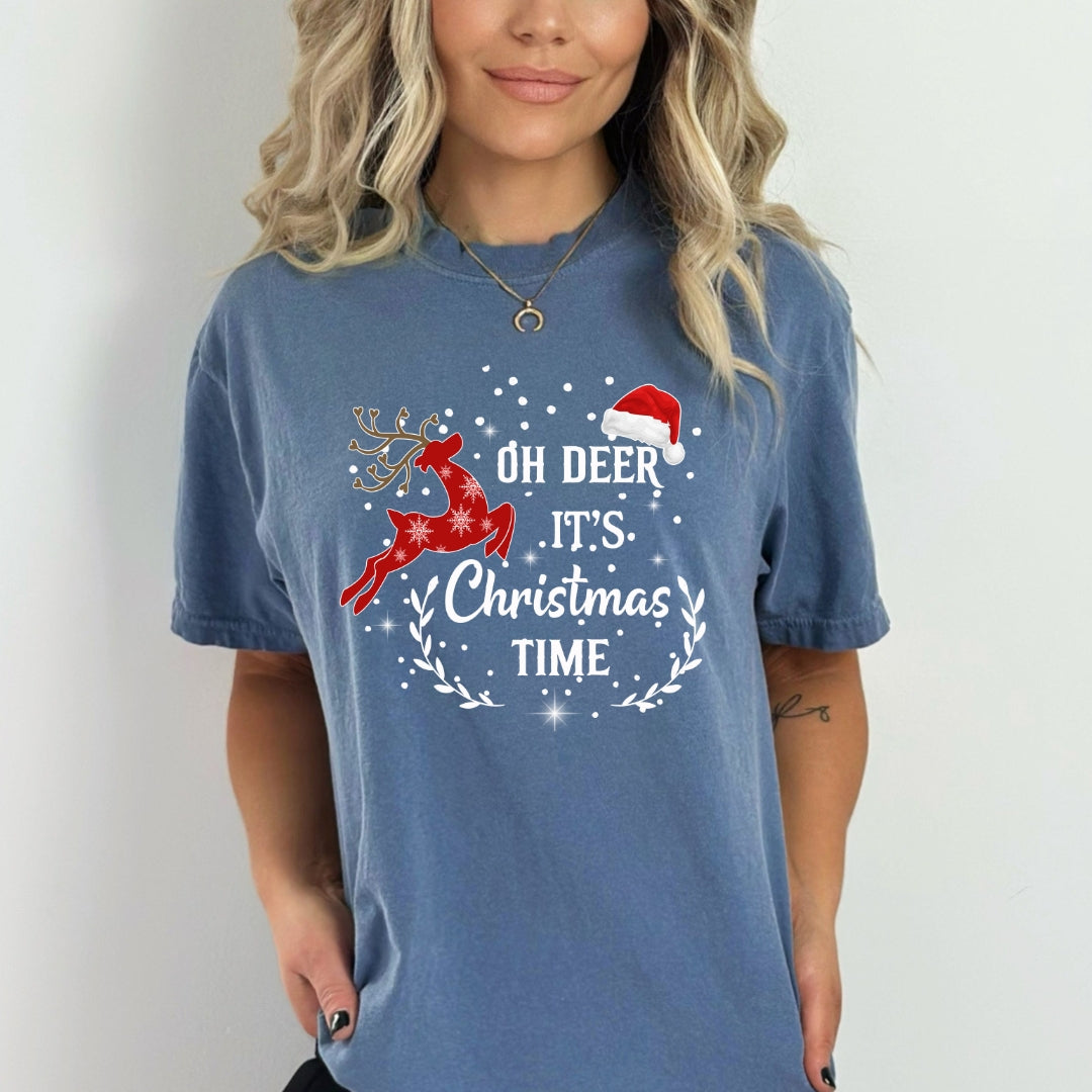 Oh Deer It's Christmas Time - Bella Canvas