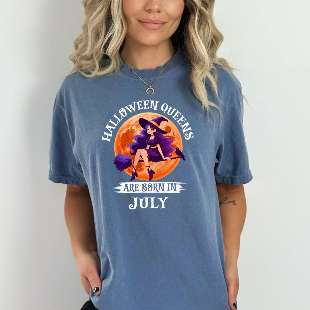 Halloween Queens Are Born In July - Bella Canvas