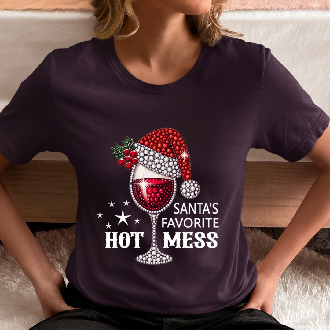 Santa's Favorite Hot Mess - Unisex T-Shirt
