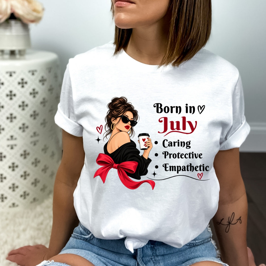 Born In July - Caring, Protective, Empathetic - Bella Canvas