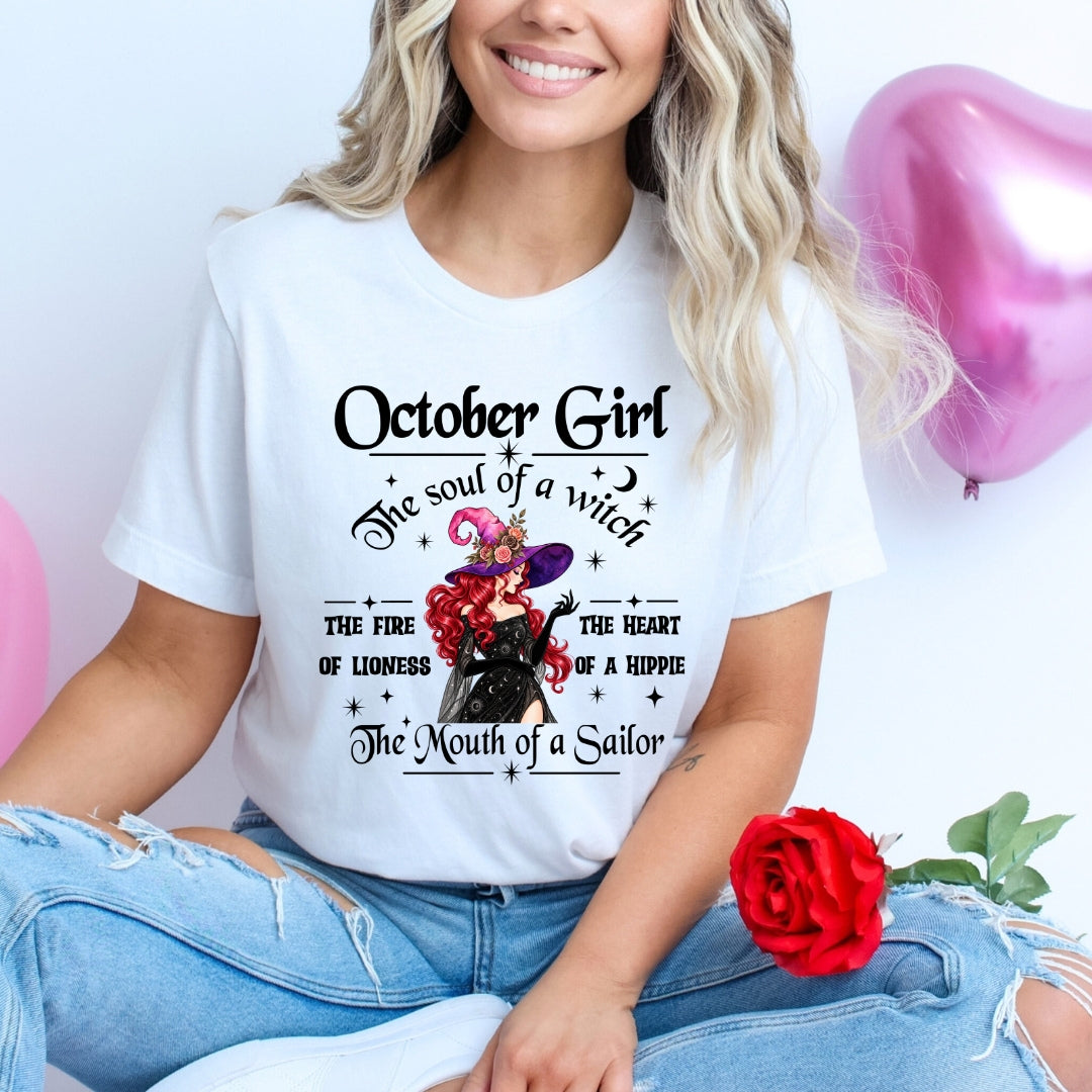 October Girl The Soul Of A Witch - Bella Canvas