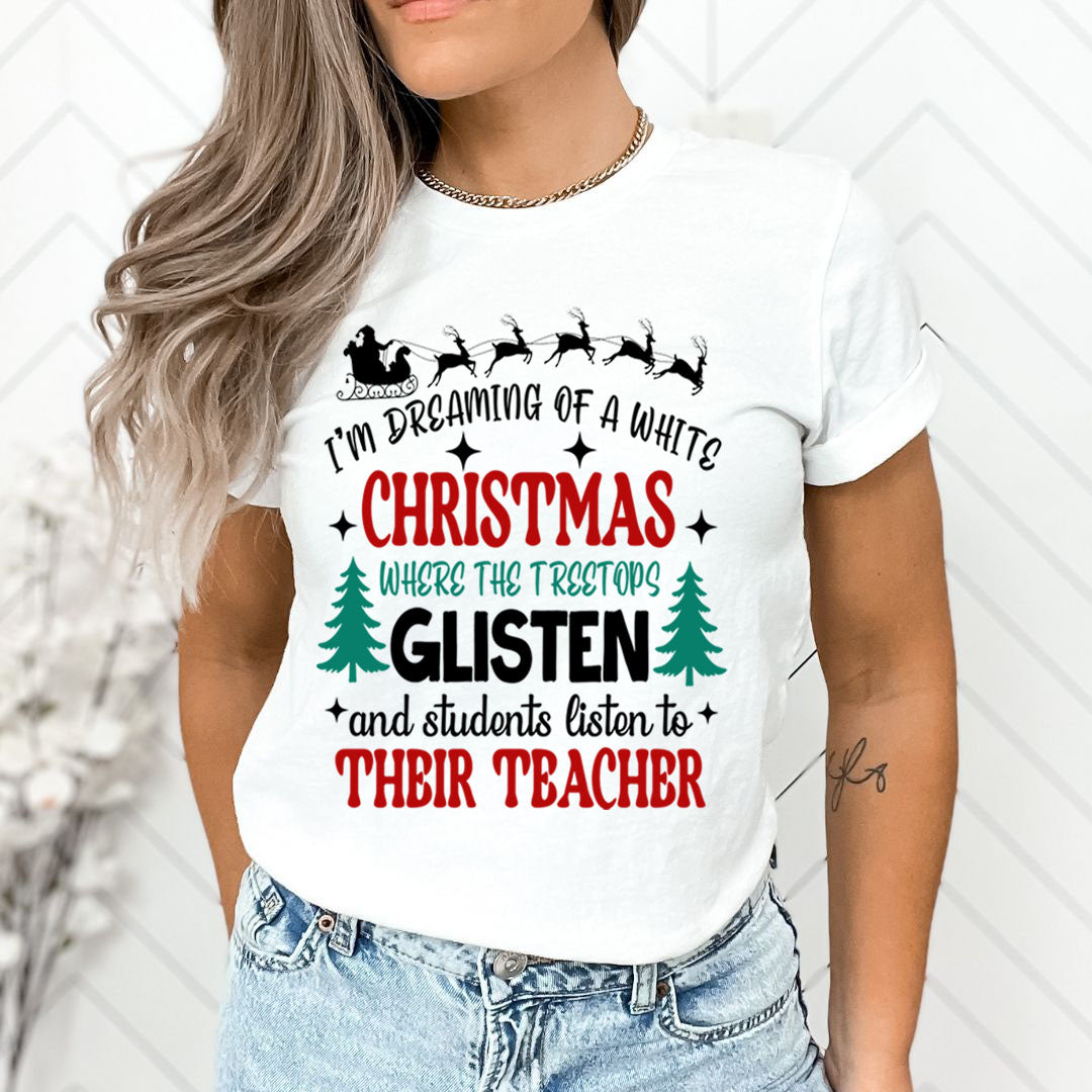 Christmas Where The Treetops Glisten - Unisex T-Shirt