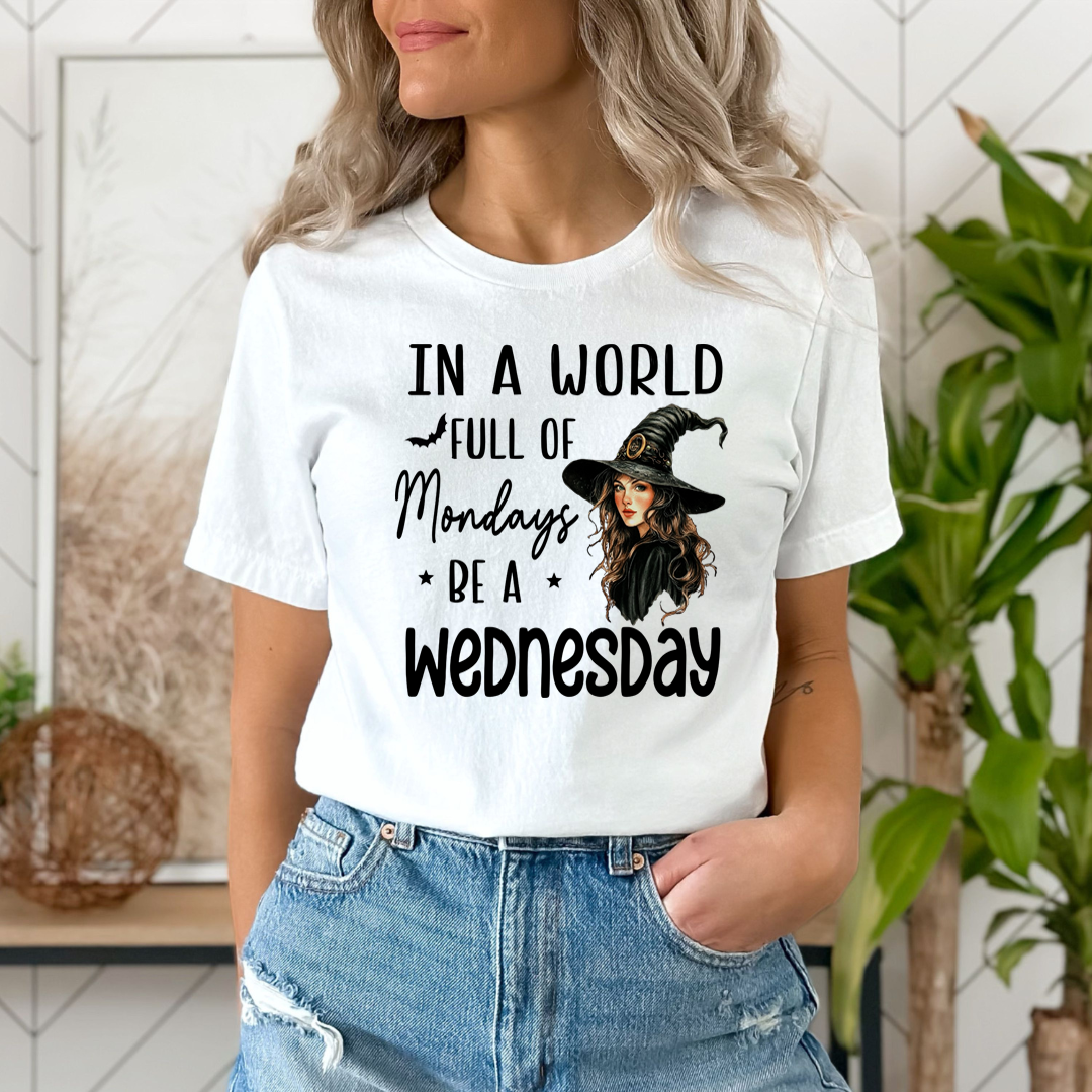 In a World full of Mondays be a Wednesday - Unisex T-Shirt