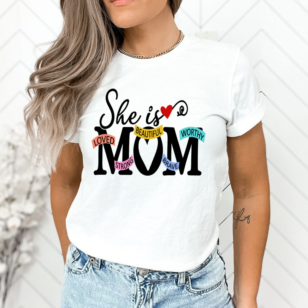 She Is Beautiful Strong Mom - Unisex T-Shirt
