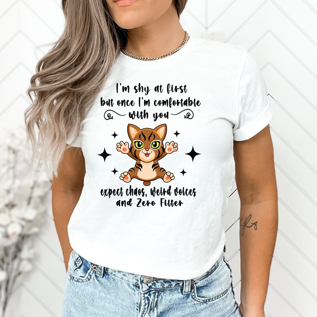 Shy At First but Once Comfortable Zero Filter - Unisex T-Shirt