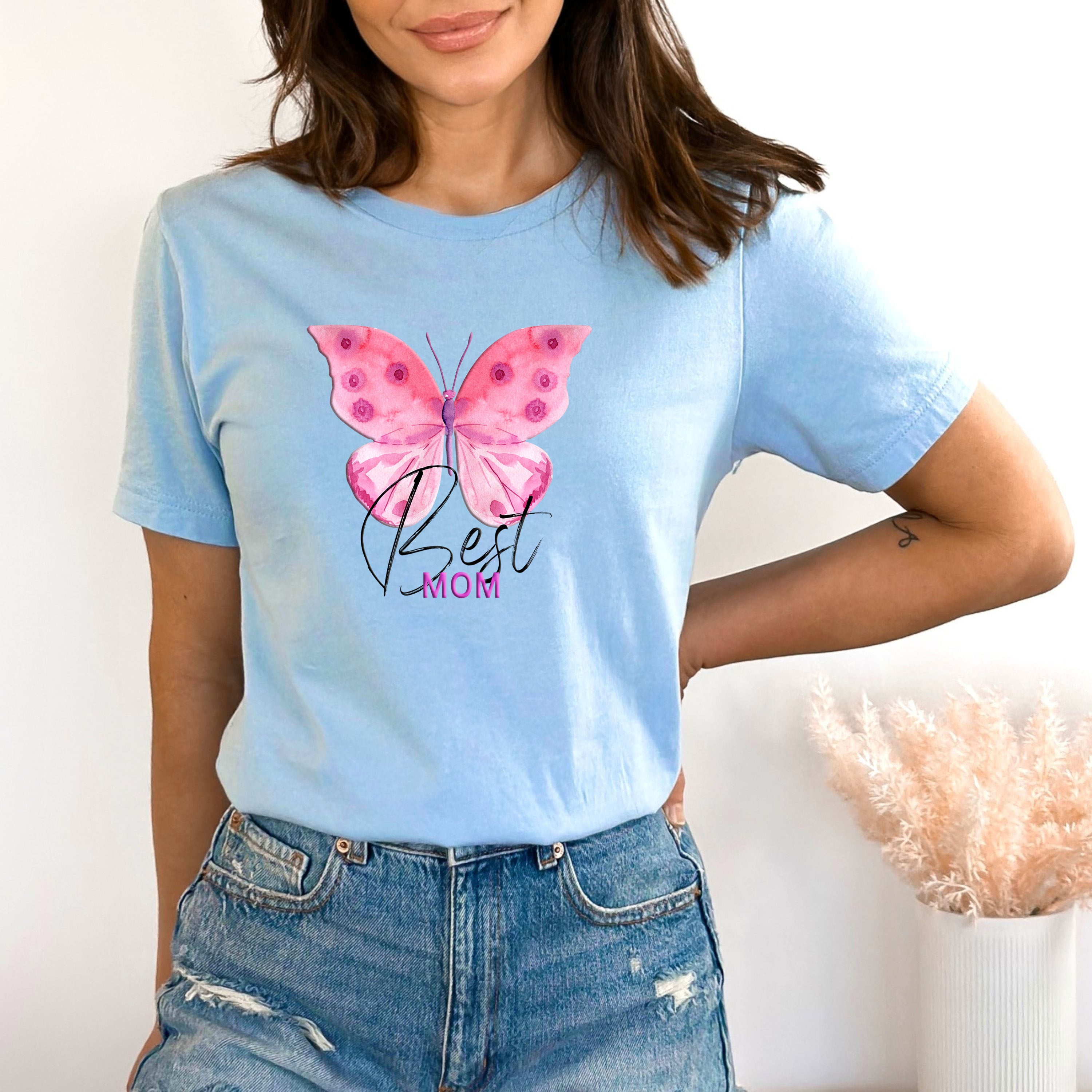 Best Mom ( Butterfly) - Bella Canvas