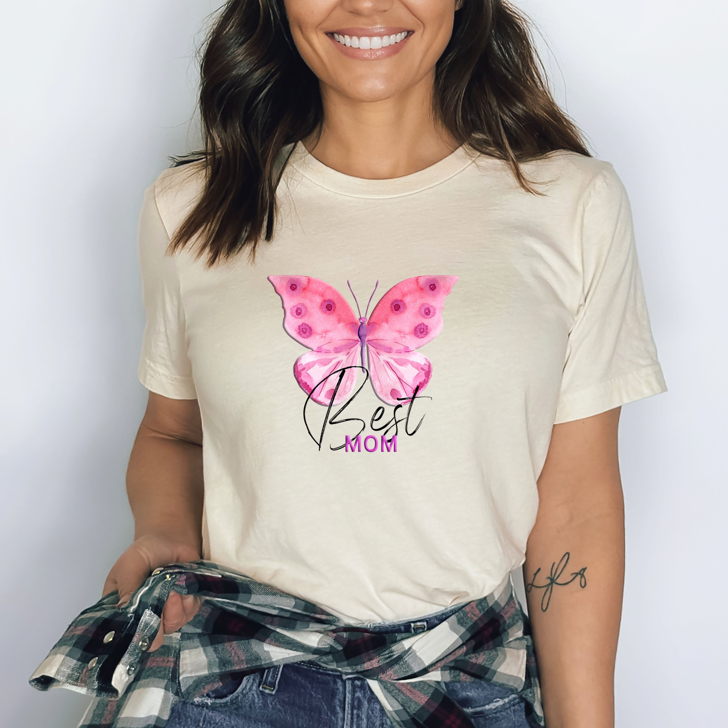 Best Mom ( Butterfly) - Bella Canvas