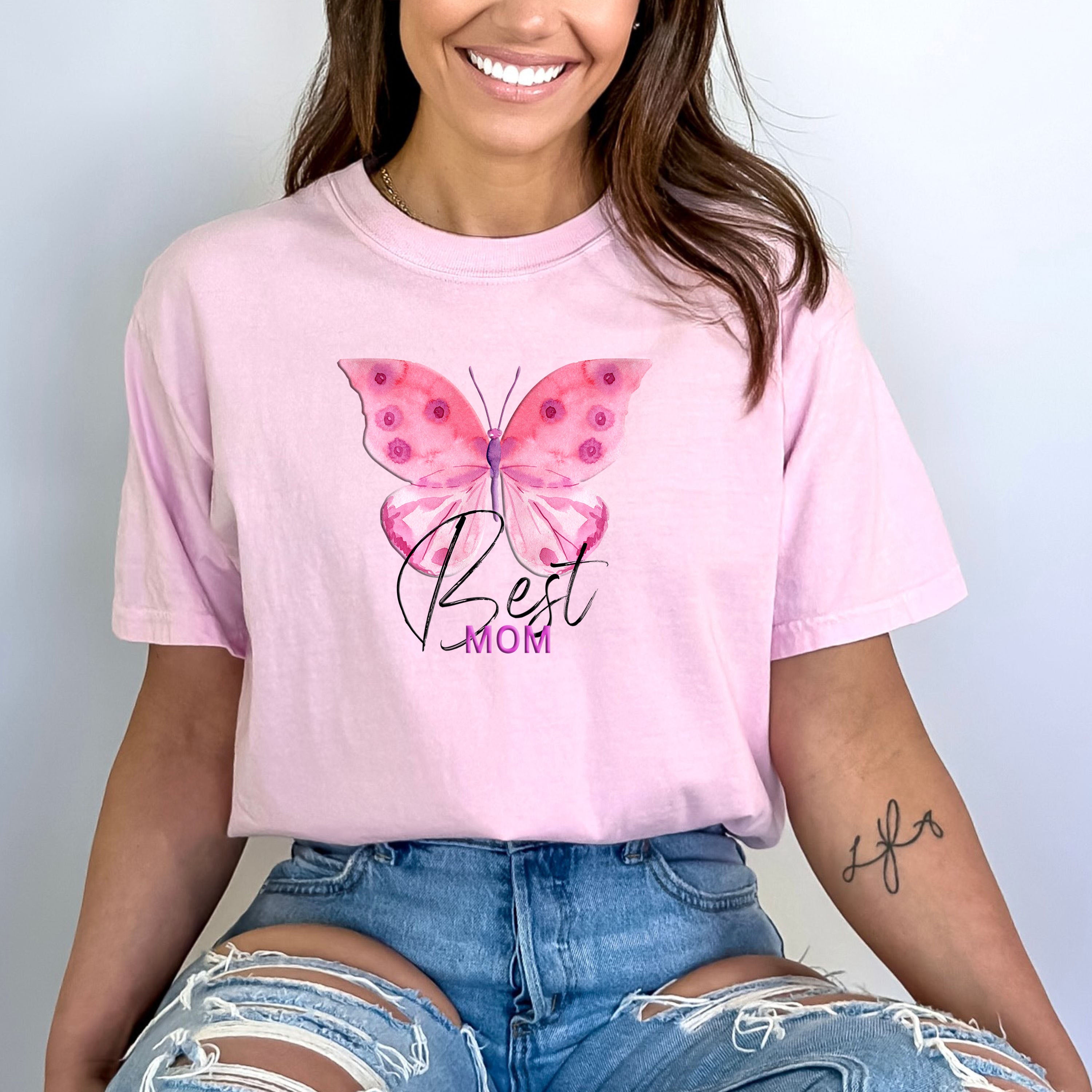 Best Mom ( Butterfly) - Bella Canvas