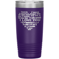 "I LOVE YOU" Tumbler. Flat Shipping.